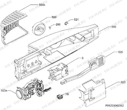 Взрыв-схема холодильника Aeg Electrolux S71360KG - Схема узла Diffusor